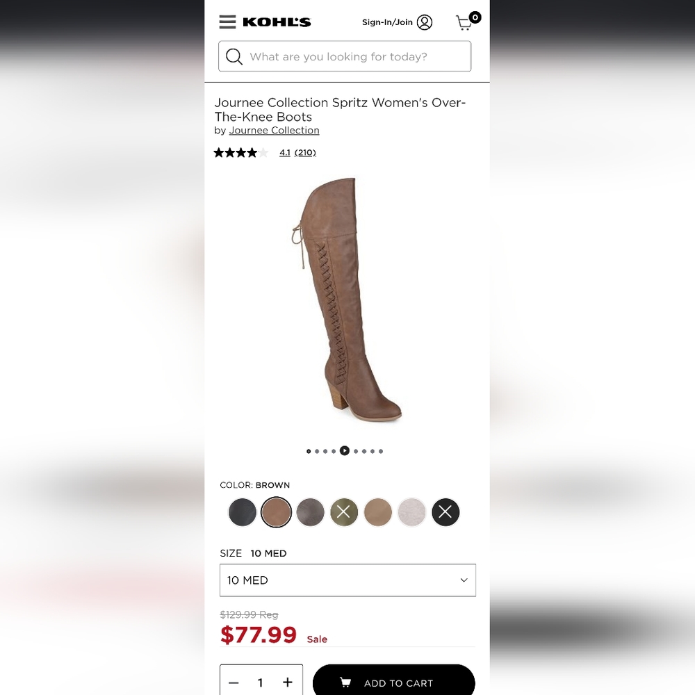 Journee Collection Spritz Women's Over-The-Knee Boots